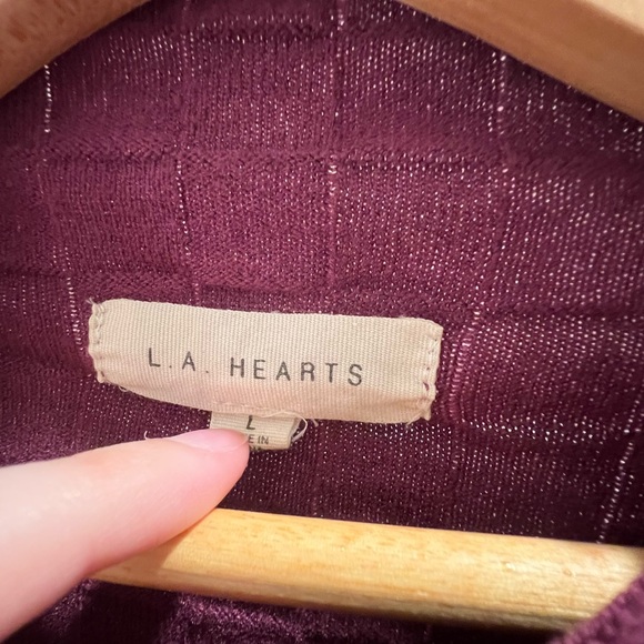 PacSun Purple Long sleeve mock neck - Picture 2 of 3